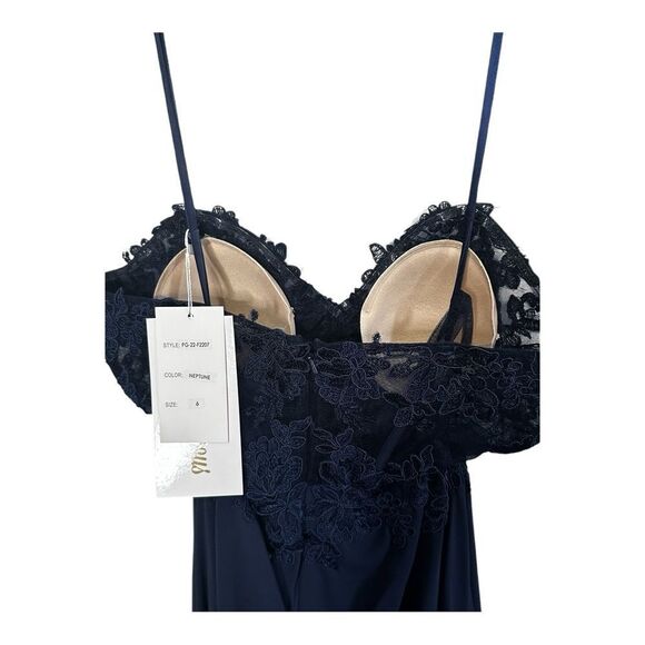 NWT Promgirl Sheer-Bodice Long  Sweetheart Prom Dress size 6 - Picture 10 of 13